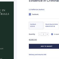 Evidenc ein Criminal Trials Law Book
