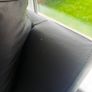 Leather Sofa Armchair & Pouffe Image 3