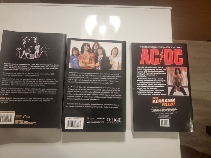AC/DC books job lot x 3