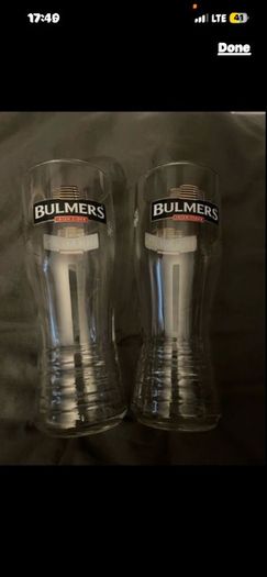 bulmers pint set of 4 glasses