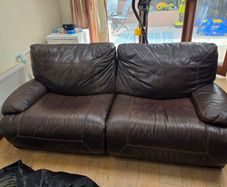 leather recliner sofa