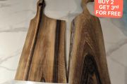 European Walnut Board 65cm - Solid One Piece - Handmade