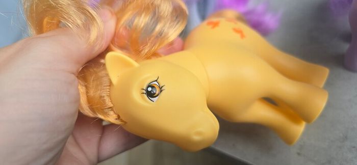 3 x Reproduction Blossom Butterscotch Bluebelle Basic Fun MLP based on G1 My Little Pony 2007 2017