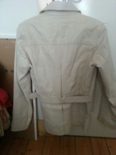 Cream Leather jacket