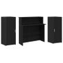 Reception Desk Black Oak Image 6