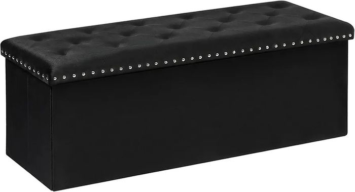 Extra Large Storage Boxes with Lids, Folding Ottoman Bench Seat, Footstool for Living Room,110X40X40cm