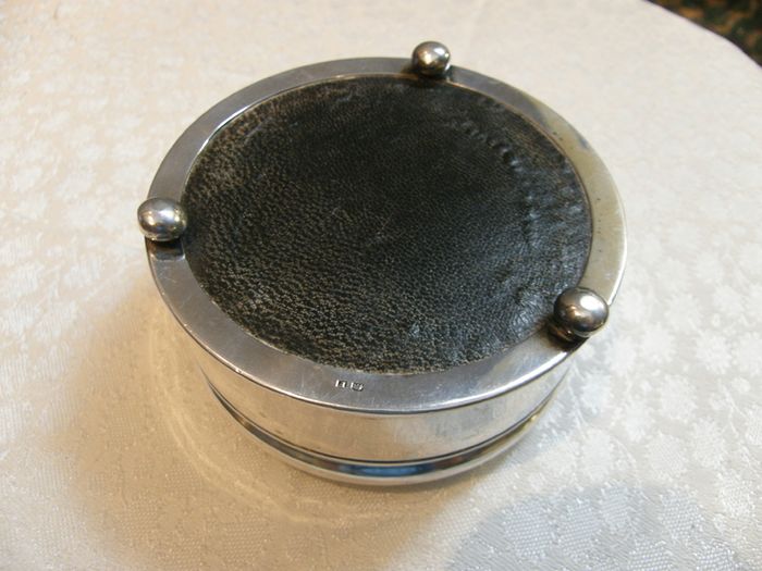 PRICE DROP Vintage Solid Silver Velvet Lined Jewellery Box, Birmingham 1940, 162g