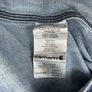 Vintage Carhartt Pearl Snap Button Heavyweight Denim Shirt Mens Large Image 6