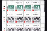 1988 Ireland Sixth Issue Postage Due Stamps Plate Top Sheet Block of 8 Mint Never Hinged (MNH)