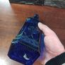 Blue Glass Bottle Image 7