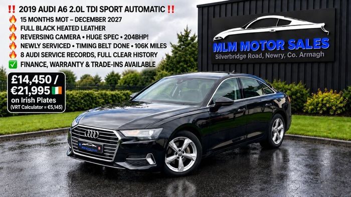 192 Audi A6 Sport Auto 204bhp 2.0 Tdi  Vrt 5k!