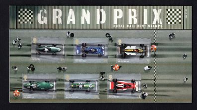2007 Great Britain The 50th Anniversary of the Great Britain Grand Prix Silverstone Commemorative Stamps Presentation Pack