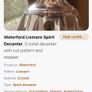 Waterford Crystal Lismore Decanter, Brandy Glasses Image 4