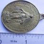 Antique Large 1,8" catholic Saint Mary religious pendant Image 7