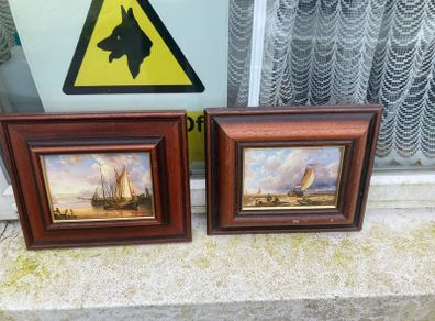 Dutch oil shipping paintings free postage