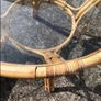 Wicker Glass Top Circular Table. Image 6