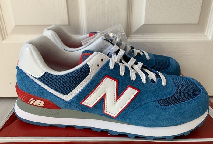New Balance Men's 574 ML CBR Blue Red Uk 11/us 11.5 Bnib