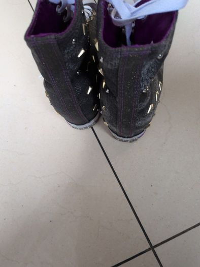 Daddy's Canvas Patterned Ankle Boots.  S.7