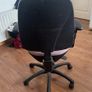 Adjustable Office Desk Chair Purple/Mauve Fabric Image 4