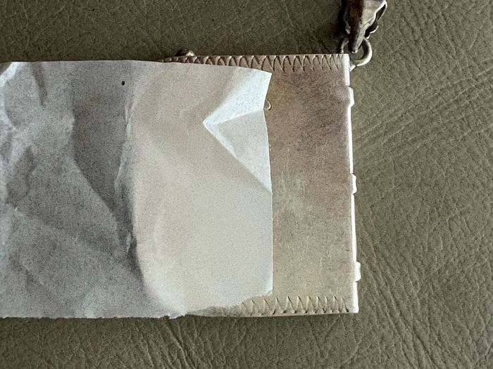 Silver stamp holder box