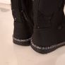 Girls Ankle Boots (Black) - junior size 7 (24) Image 4