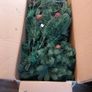 Second hand 6FT Christmas Tree with 300 Built-In LED Lights and Real Pinecones Image 4