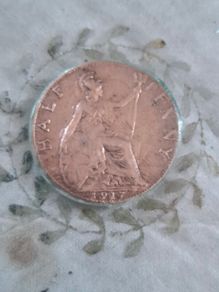Half penny 1917 coaster