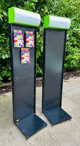 Shop Product Displays - 10 Units Available - Peg Board Metal Stands With Free Hooks