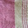 Pair of Vintage Wool Blankets, Beige & Pink Image 2