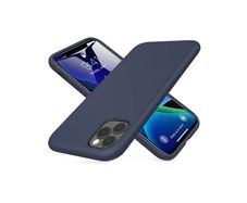 Liquid Silicone Case For iPhone 11 Pro Luxury Thin ShockProof Soft Phone Cover Blue - FHT6IP11PLK