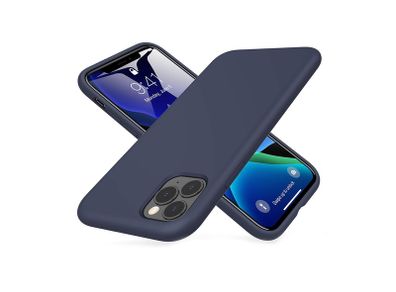 Liquid Silicone Case For iPhone 11 Pro Luxury Thin ShockProof Soft Phone Cover Blue - FHT6IP11PLK