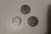 3.UK Two Shilling Coins.