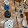100kg Lifetime Gym Metal Weights Set And 7kg Solid Steel Barbell! Image 4