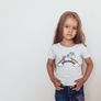 Cute Funny Unicorns Printed Girls T-shirt Tee Top Shirt Birthday Girl Tees Tops Shirts Image 3