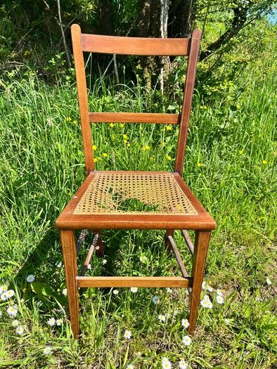 Edwardian Cane Seat Chair