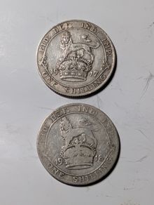 Silver sixpence X2.