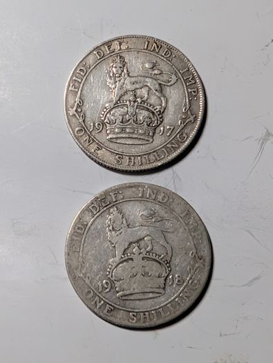 Silver sixpence X2.