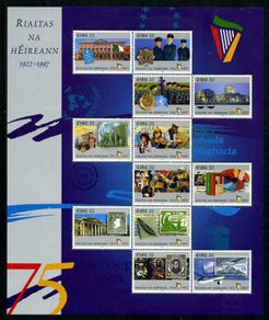 1997 Ireland 75th Anniversary of the State Stamps Sheetlet Mint Never Hinged (MNH)