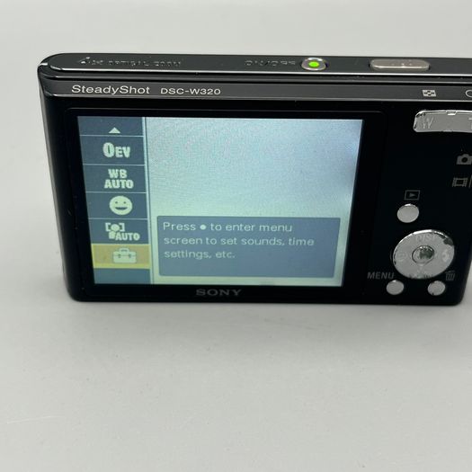 Sony Cyber-shot DSC-W320 14.1MP Digital Camera Black - Full Kit