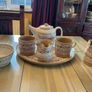 Nicholas Mosse Lavender starter set from Washington creek USA . Tea pot, two mugs , creamer and an oval platter . Pricing the set Image 2