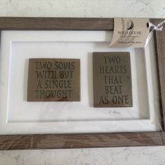 Framed Romantic Wild Goose Wall Hanging