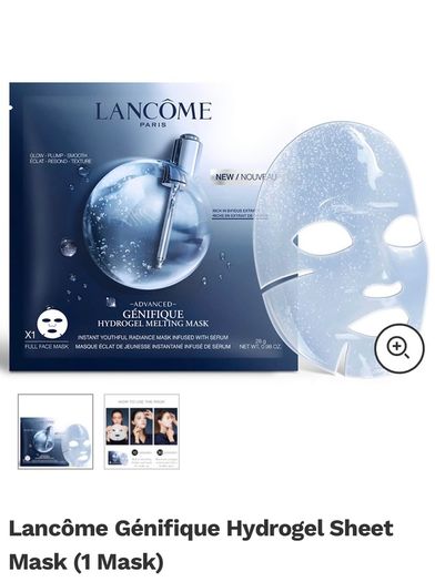 Lancome hydrogel melting mask brand new