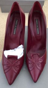 Pied A Terre red leather high heels