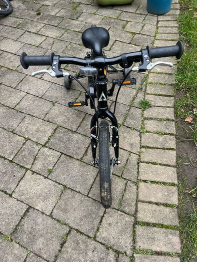 First bike black with flames