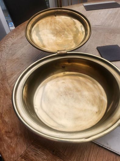 Victorian Brass bed warmer as new