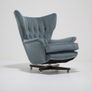 Vintage Blofeld 6250 Swivel & Rocking Lounge Chair in Blue Velvet by Paul Conti for G-Plan, 1960s Image 9