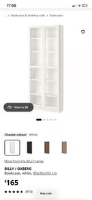 2 x IKEA BILLY / OXBERG Bookcase with Glass Doors