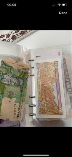 UNC World Lot 100 PCS Notes From 100 Different Countries / Region, UNC Original Genuine Real Note for Collection, ( Out of Use Now )