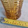 Rare Find Antique Old Cut Glass Amber Glass Vase. Image 3