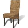 Dining Chairs 4 pcs Abaca and Solid Mango Wood Image 2